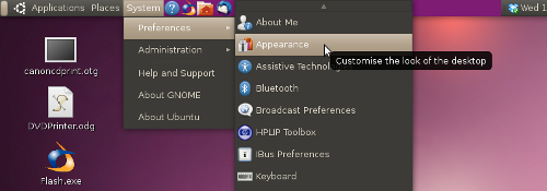 Ubuntu Lucid Lynx - Appearance menu move position of window buttons